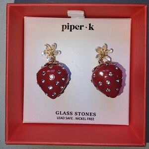 PIPER K strawberry earrings